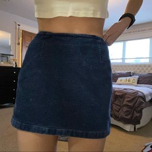Blue mini skirt